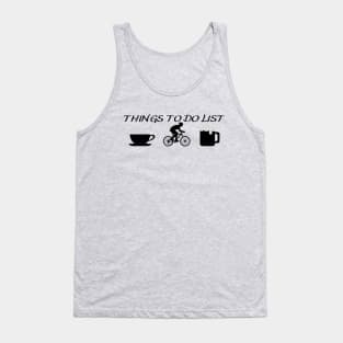 Things To Do List - Bicyclist Tank Top